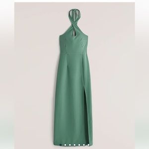 PETITE abercrombie keyhole halter maxi dress